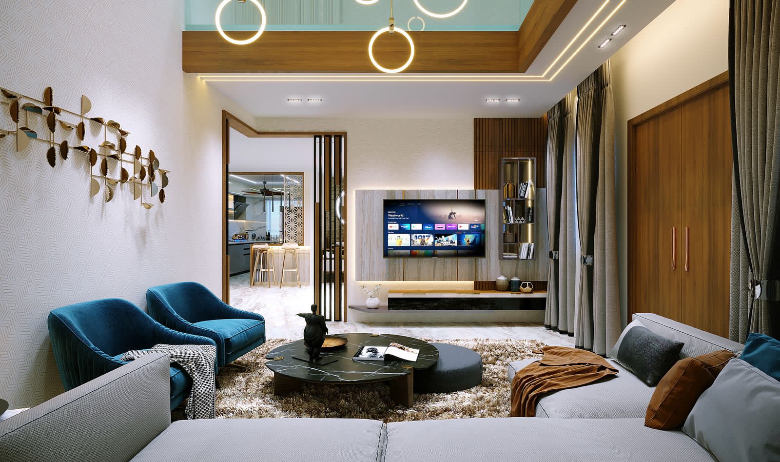 Cozy Lounge Design Installation in Mangalore